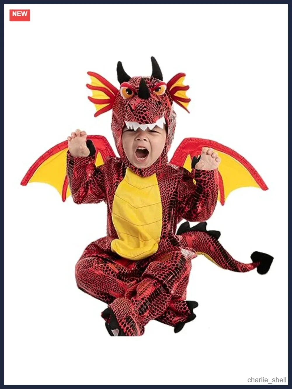 Toddler Dragon Costume 3D Hood Jumpsuit Wings Booties Plush Egg Halloween